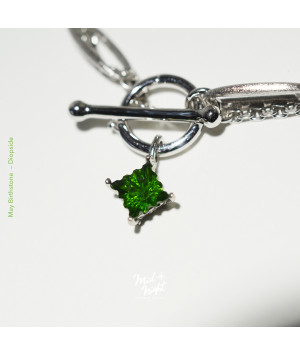 May Birthstone-Double Chain Two Ways Bracelet